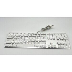 Genuine Apple USB Wired Keyboard with Numeric Keypad A1243 - TESTED WORKING